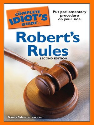 cover image of The Complete Idiot's Guide to Robert's Rules
